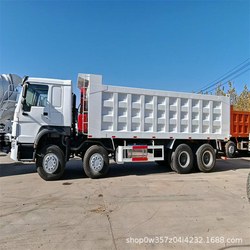 HOWO重卡全球出口 豪沃8X4 重汽发动机375马力371马力12轮自卸车