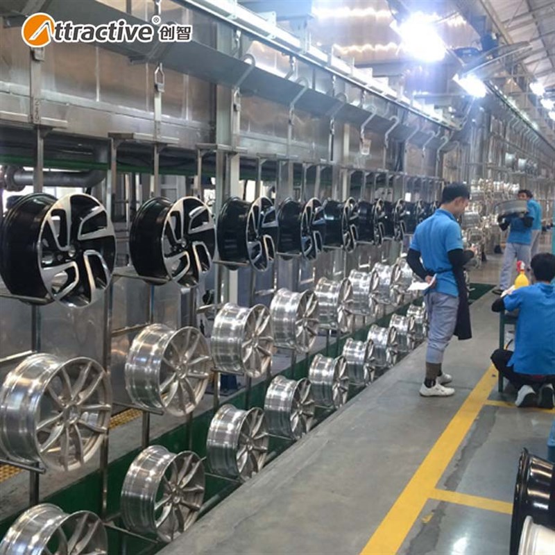 【广东创智】汽车轮毂喷漆流水线 涂装I生产线设备 自动化喷涂设