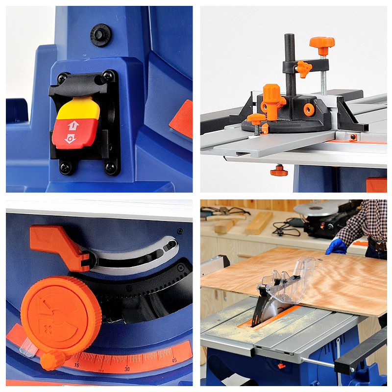 洛功士割工台锯多克能开板锯切木机锯台斜切锯电动工具电锯电圆锯