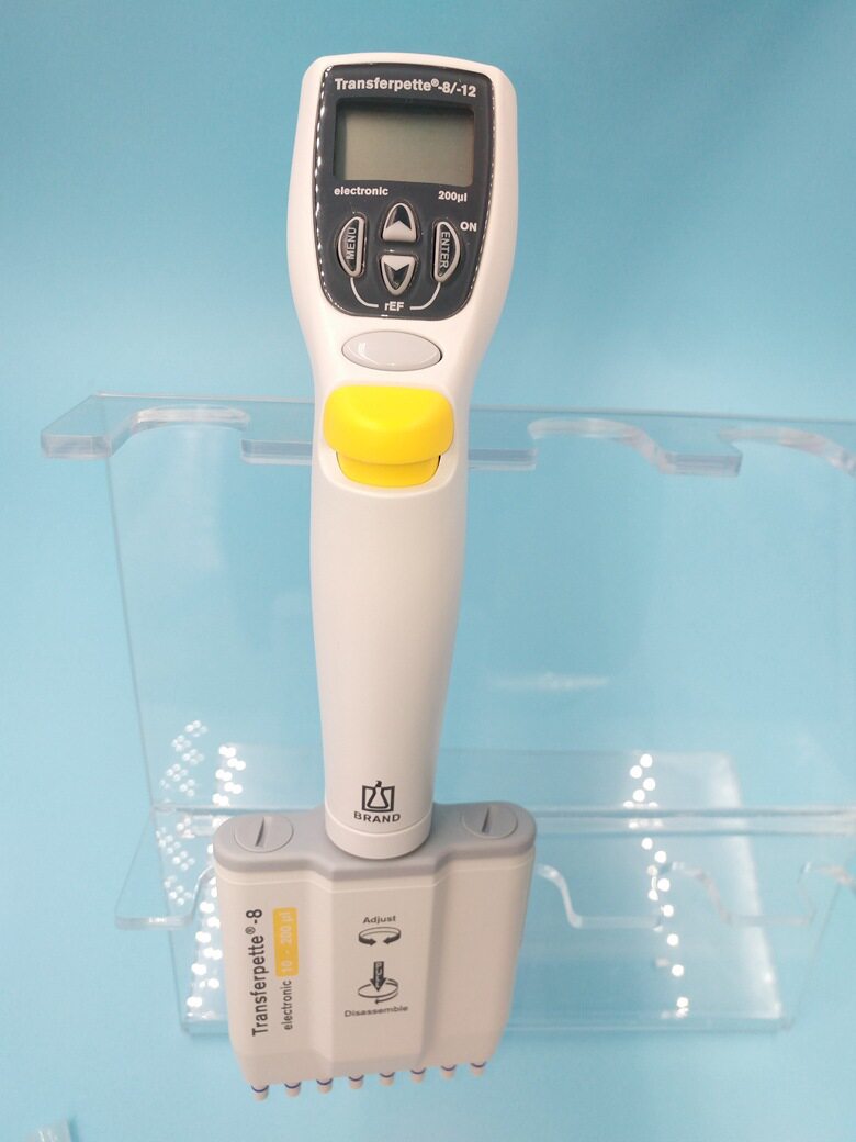 普兰德8道电子可调量程移液器