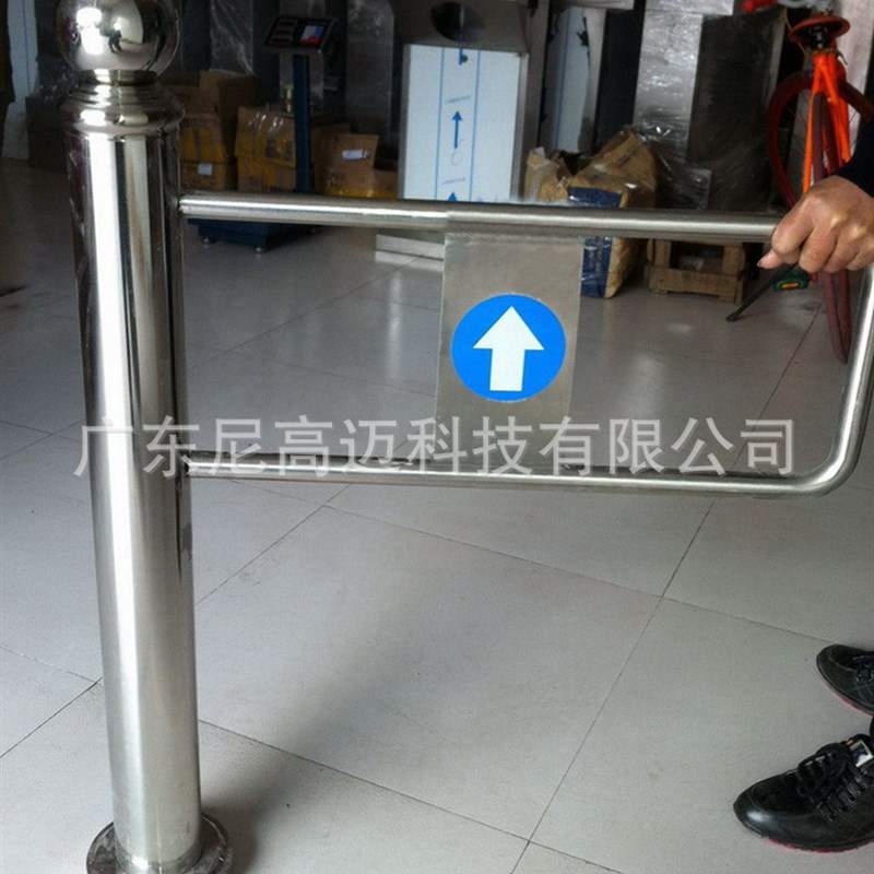 自动感应方柱摆闸门 手动单向立柱闸挡I 超市单向半高十字旋转门