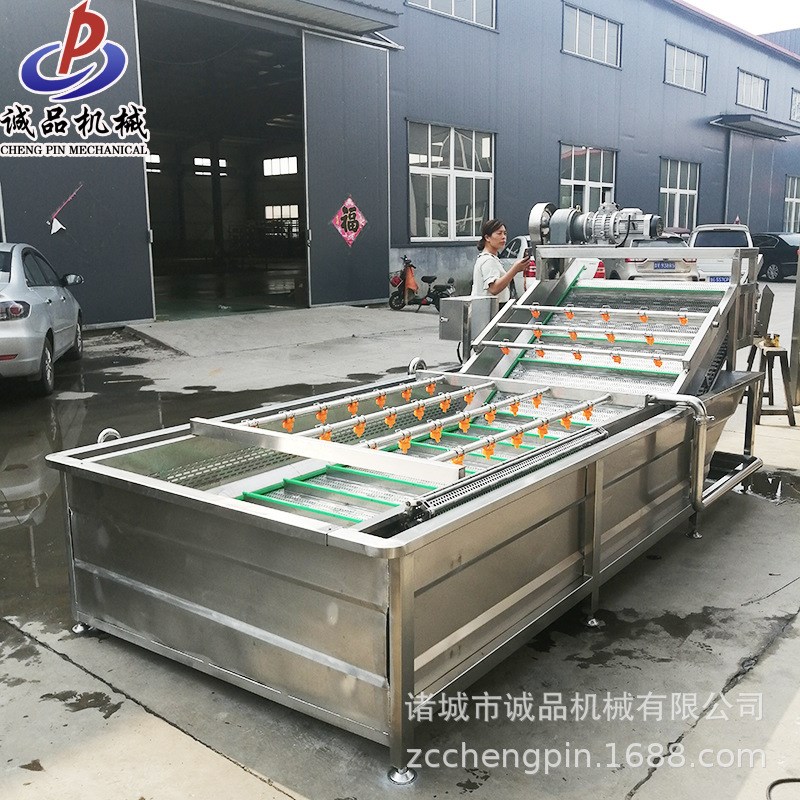 全自动鱿鱼气泡清洗机冷冻产品清洗解冻机商用海产品清洗加工设备