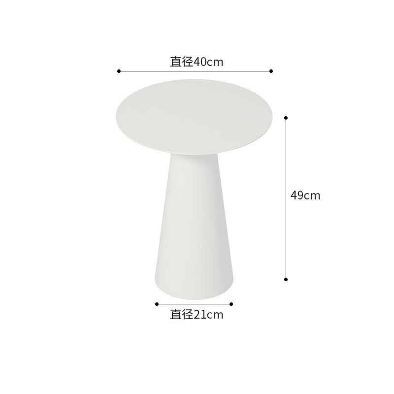 北欧机简小户型茶几组合客厅沙发边角几设计师款圆形桌子现代简约