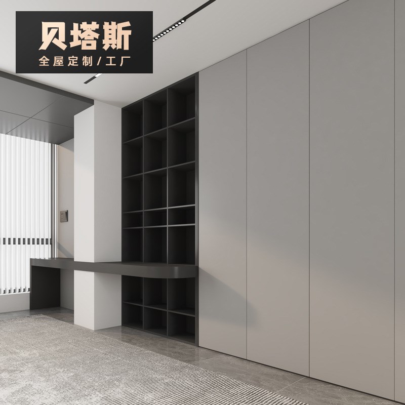 杭州全屋定 制柜子餐边柜整墙书柜入户柜现代简约ENF级家具定 做