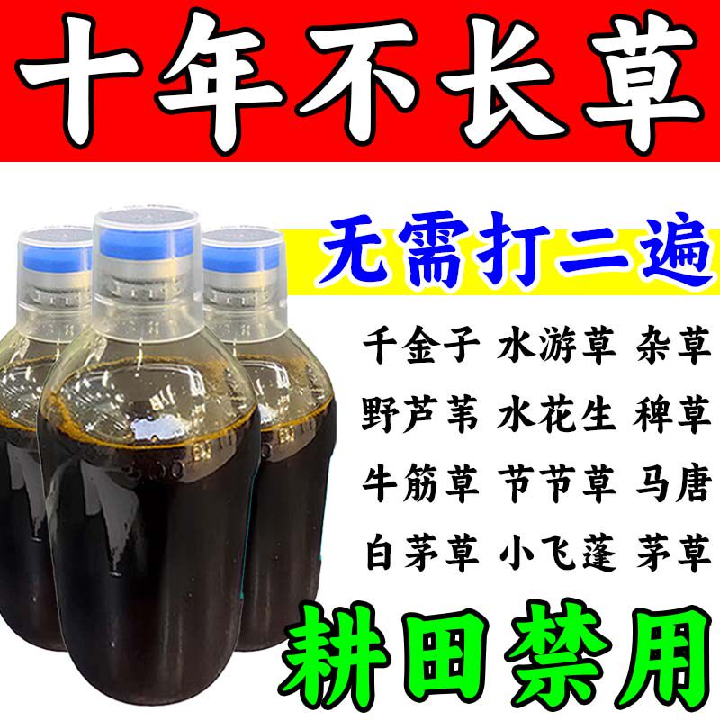 铁路公路开荒专用渗透剂野外杂草连根灭杂草快速干枯打草通用