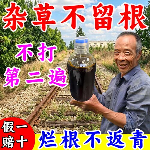 铁路公路正品专用渗透剂强效开荒矿区荒地园林杂草全清快速干枯