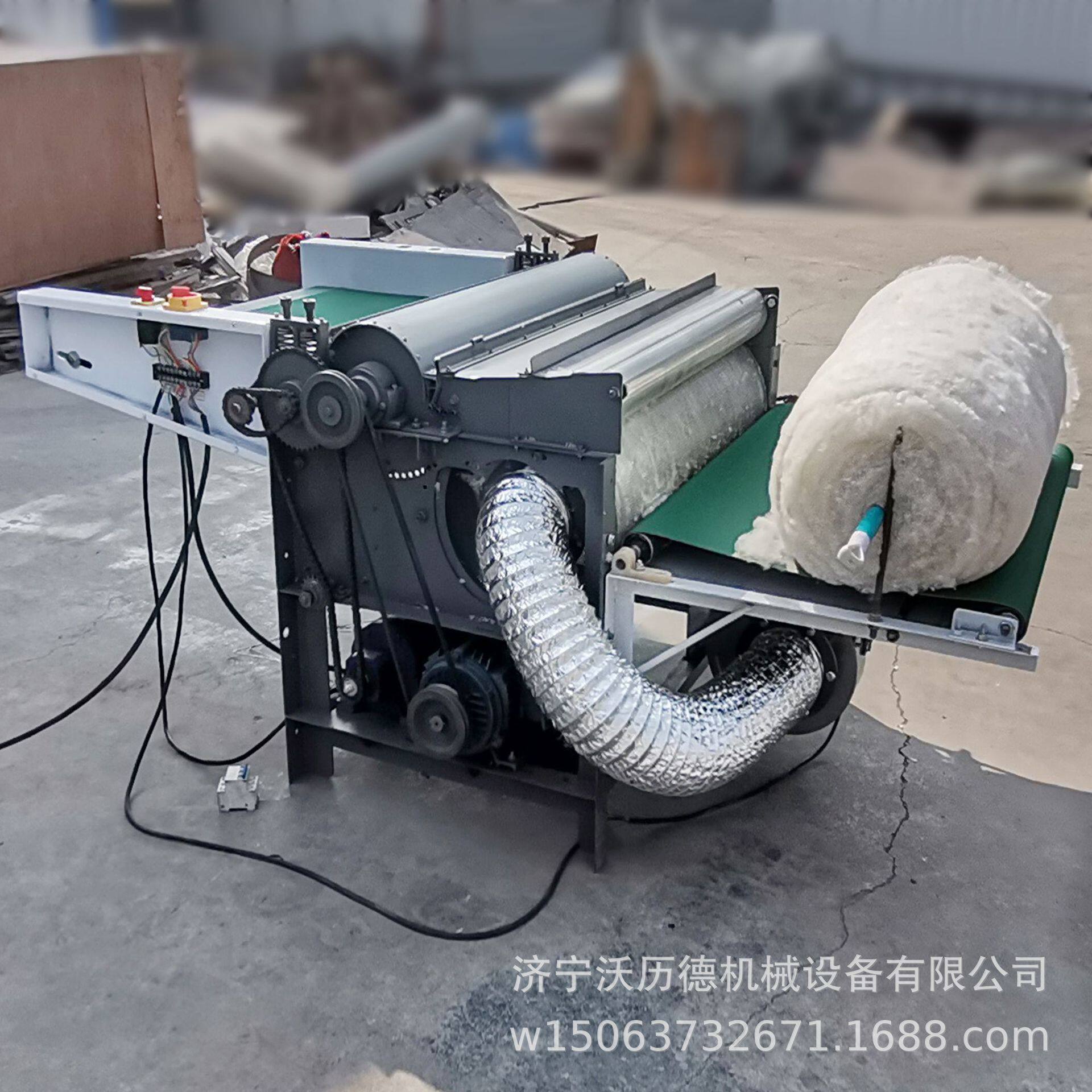 新型拉丝面弹花机多功能智能型弹花机双辊弹花机操作视频