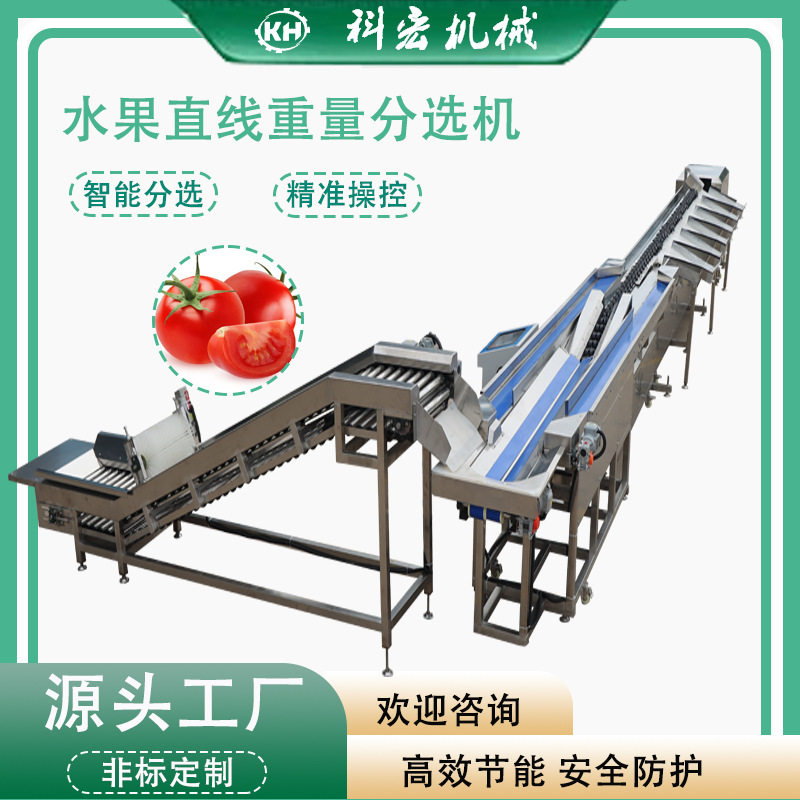 科宏机械水果智能分选番茄洋葱橘子智能分拣 土豆柑橘称重分选