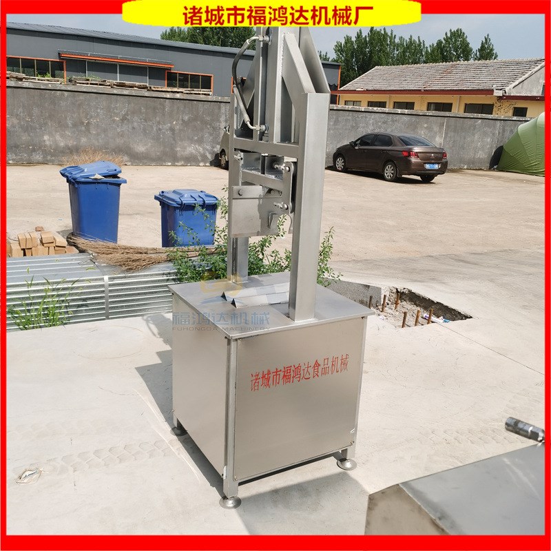 猪头留脑劈半f机 加大型母猪头切割机器 屠宰场用的羊头铡骨机