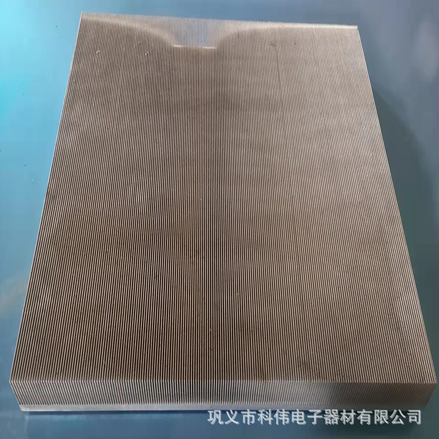 电子散热器片块 五金冲压铝板铝型材 铲片密齿散热片