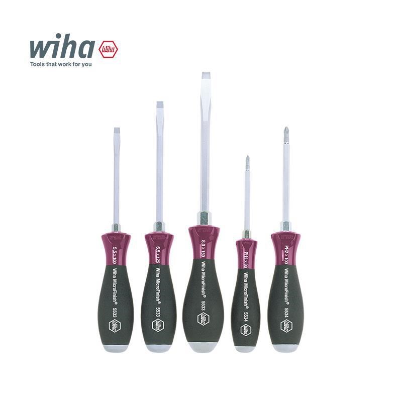 wiha威汉德国进口MicroFvinish&reg;防滑可敲击螺丝刀大扭力六角