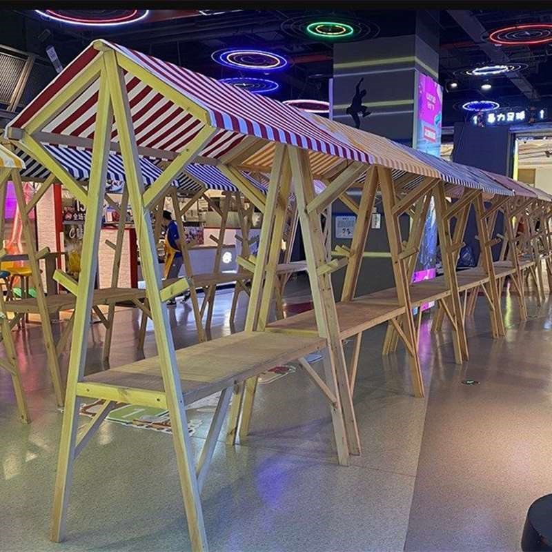 集市摊位展示架木制m摊位活动棚架车商市集夜市示架烤肠机凉茶蛋
