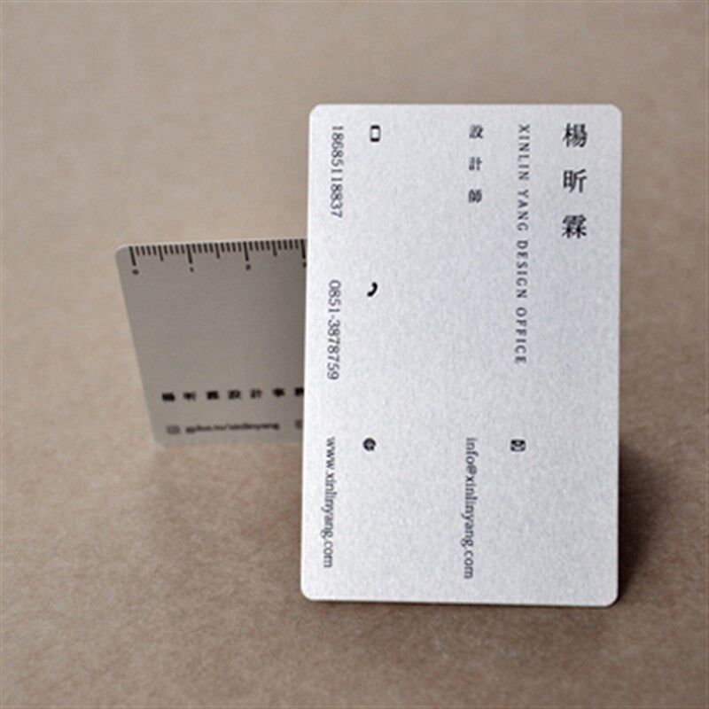 金属银色名片印2(铝合金材质)0m45mm0.刷2.m厚度