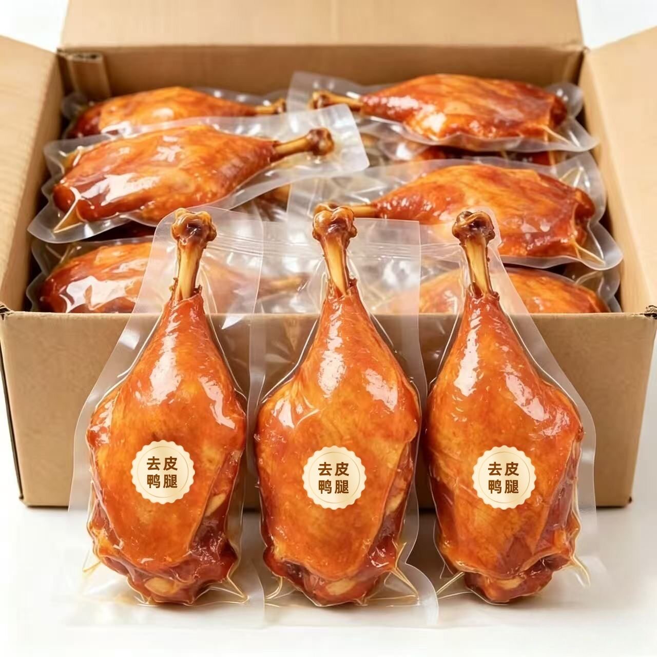 去皮鸭腿高蛋白大鸭腿轻食健身真空包装充饥开袋零食即食解馋夜宵
