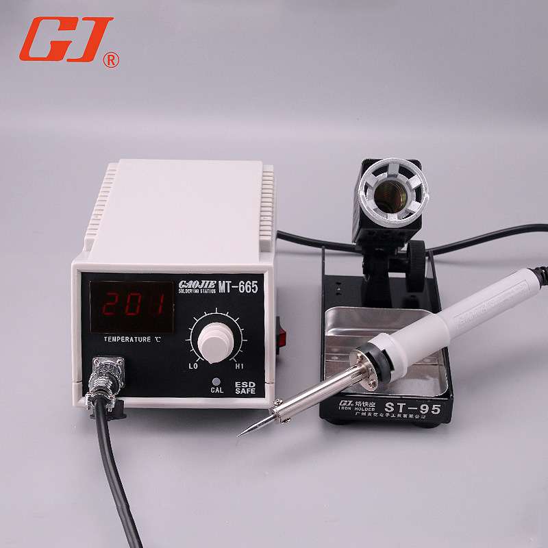 黄花高洁(GJ)MT-665工业外热式无铅电焊台电烙铁可调温数显50W