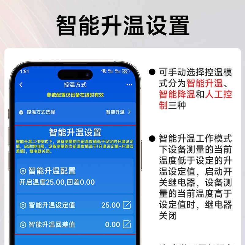 4g云智能电脑手机温控开关温湿度控制器恒温大棚高精度智能采集