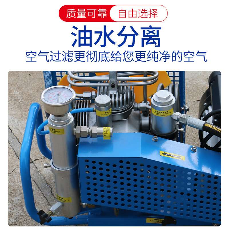 厂家 潜水气瓶高压充气泵打气机空气呼吸器充气泵压缩机30mpa