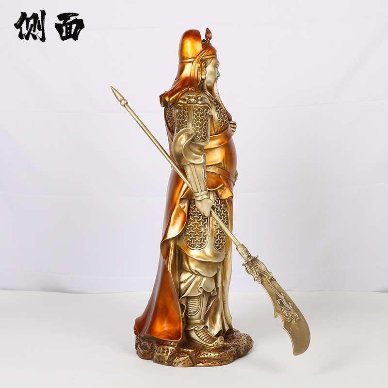 炯华铜雕 直供 铜关公 武关公 武财神佛事‘财神摆件铜工艺品