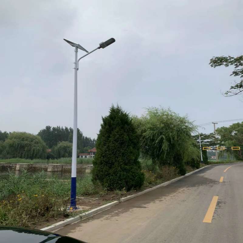 厂家直供LED太阳能路灯海螺户外高亮农村道路照明灯具 6米50w路灯