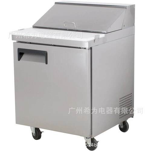 门不锈钢小型沙拉台撒料冷藏台水果沙拉保鲜冰箱