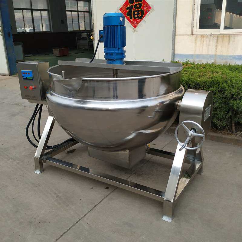 不锈钢自动搅拌糖稀熬制设备 工业大型煮麦芽糖机器 电加热熬糖锅