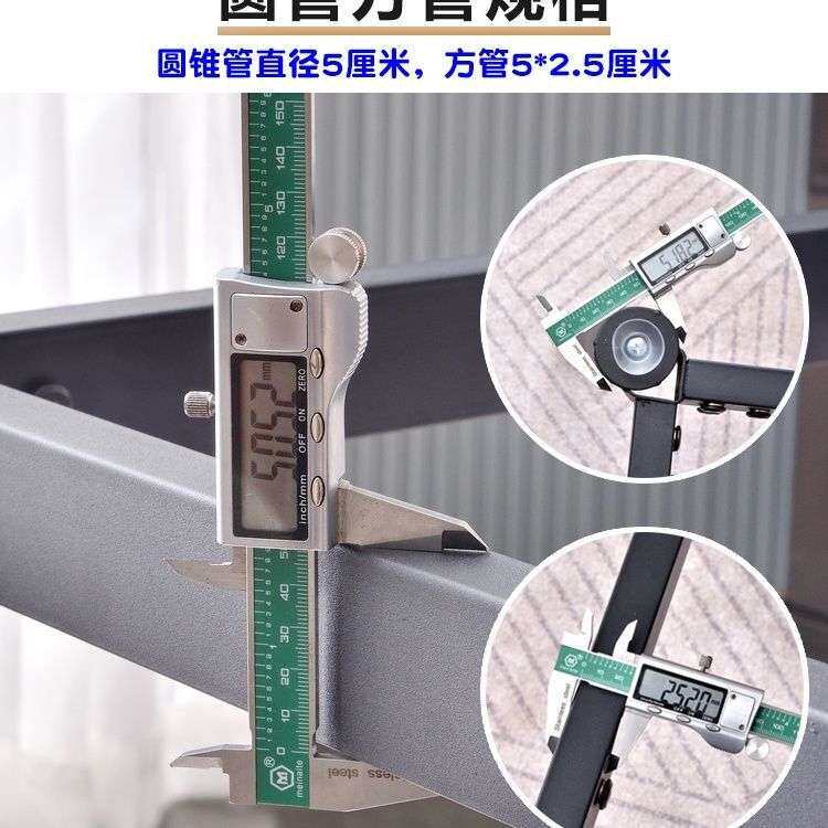 正方形加厚四脚岩板桌面支架办公桌桌子腿圆形桌脚简易安装玻璃架