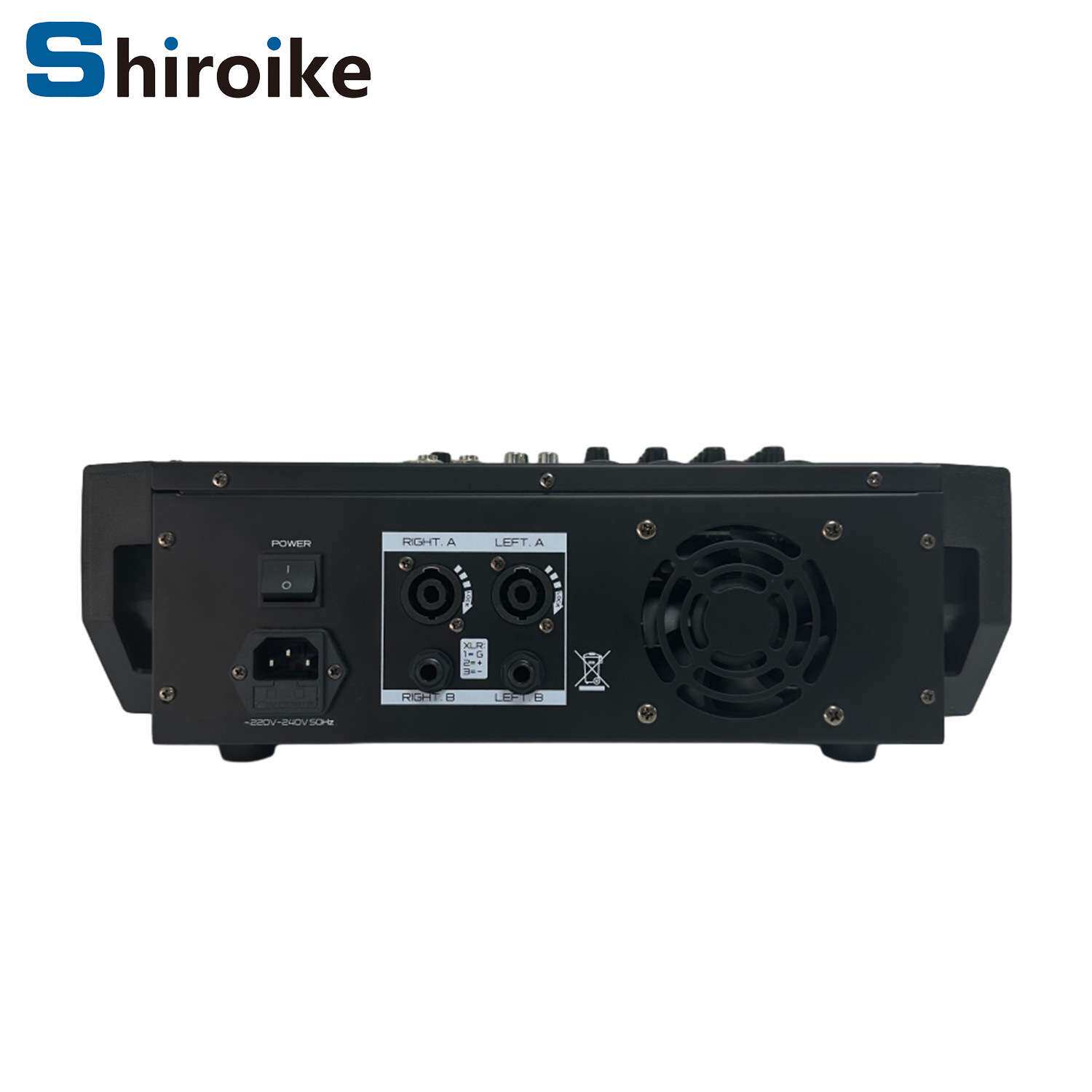 工厂供应专业4通道带功放调音台演出舞台户外调音台400W*2大功率