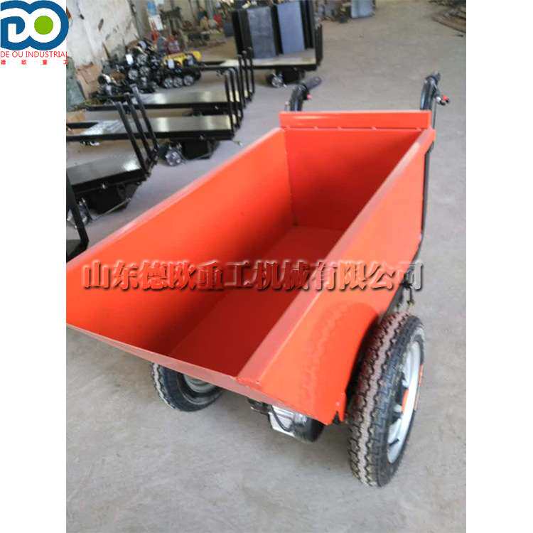 电瓶助力手掀自卸翻斗车 建筑工地物料搬运车 矿用煤炭运输小推车