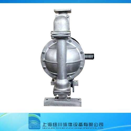 销售上海纽川QBY/QBK-80不锈钢材质气动隔膜304泵体 F46膜片