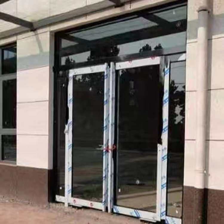 不锈钢边框地弹门 玫瑰金不锈钢地弹门 铝合金玻璃门地弹簧平开门