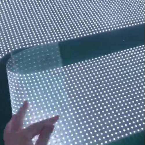 LED室内LED晶膜屏 可弯曲裁剪  led柔性透明薄膜屏厂家直销价格