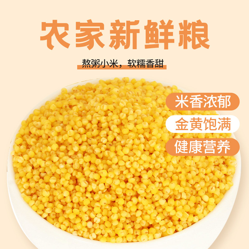 【黄小米】做早餐粥五谷杂粮陕西农家新货黄小米无杂质优质黄小米
