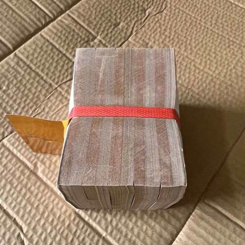 25*25方形覆膜金纸手工叠狗头金菠萝金聚宝盆用的元宝纸