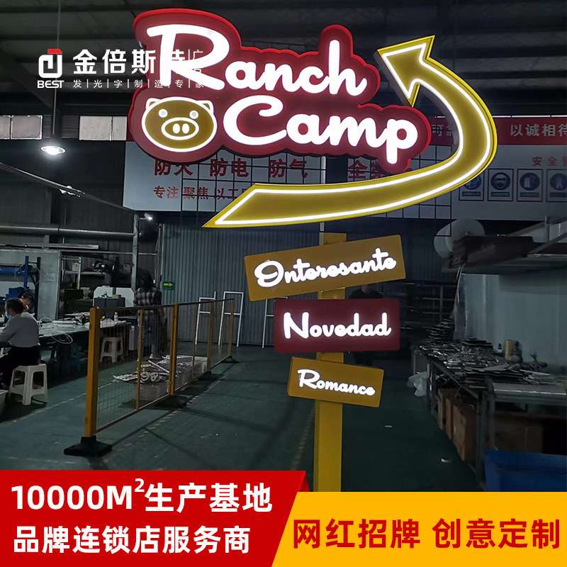 成都标识标牌厂家户外立式导视牌户外索引广告立牌指示牌店铺招牌