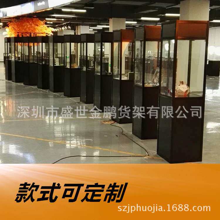 玻璃展示柜时尚精品玻璃展示柜古董首饰展示架眼镜店产品展示柜