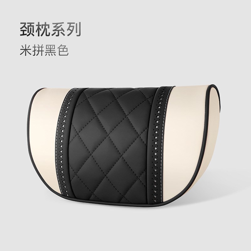适用于汽车头枕护颈枕迈巴赫奔驰车用后排头靠枕高端NAPPA肤感皮图片
