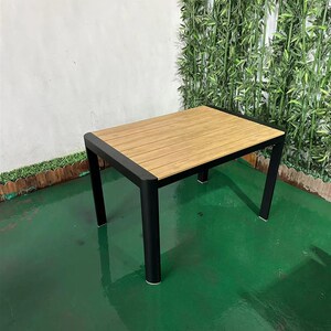 户外庭院桌椅防腐木室外露天阳台花园休闲餐桌阳台民宿桌椅组合批