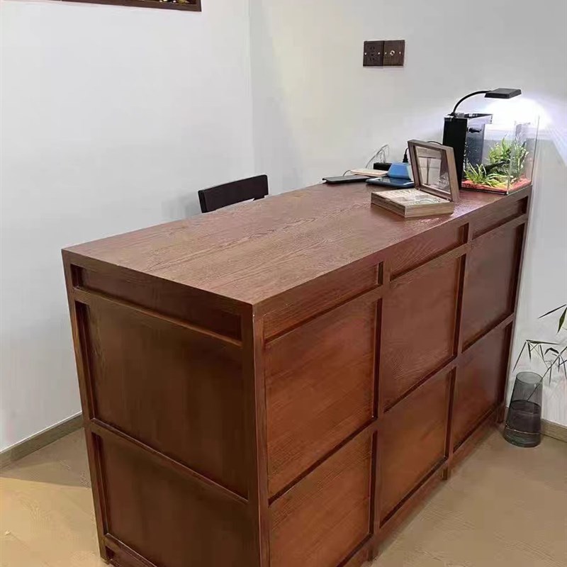 收银台吧台前台接待台服装店柜台桌店铺小型现代展示中岛台流水台