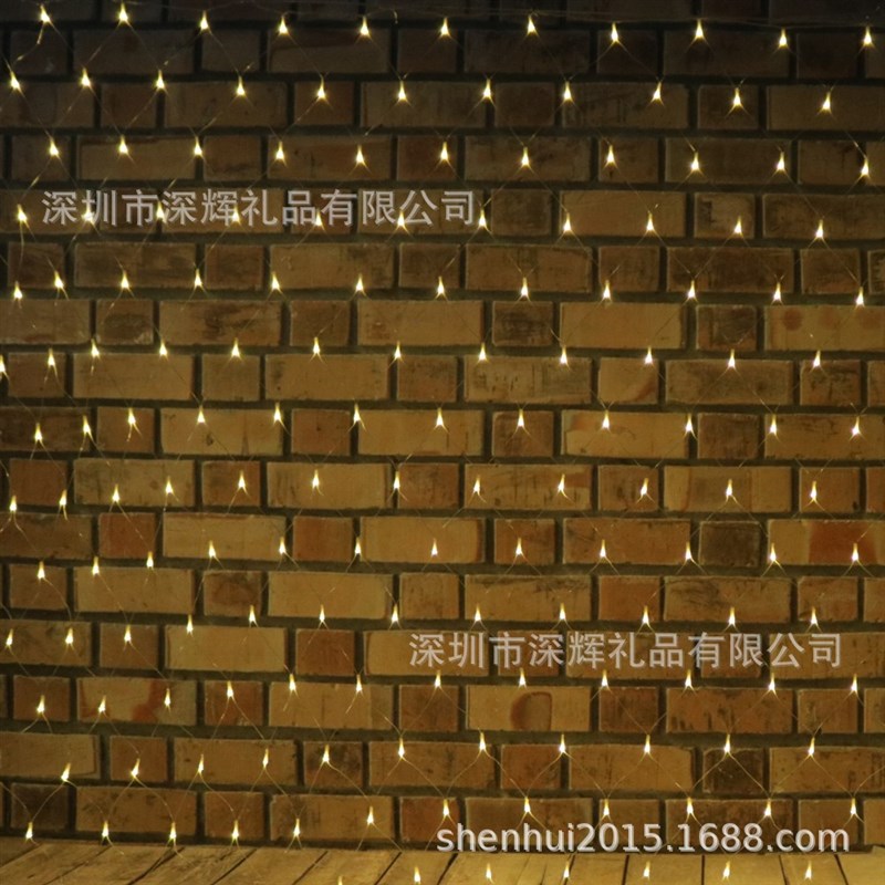 LED网状装饰灯 室外r防雨草坪渔网灯彩灯带闪网灯8*10米网灯