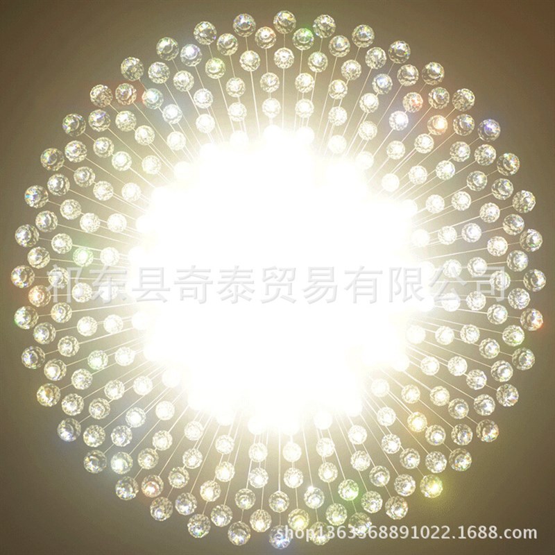 灯具led水晶吊k线灯 圆形客厅吸顶灯创意别墅酒店工程大吊灯