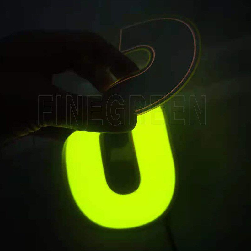 el冷光片发光字 电致冷光片el 一托F10个数字发光片 led发光字