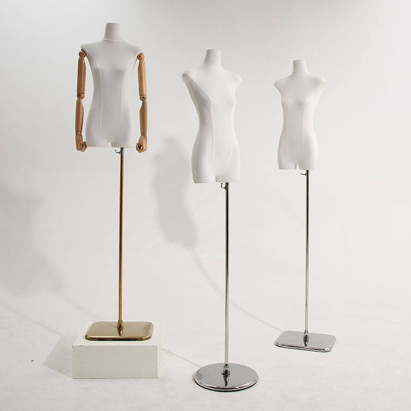 新款韩版平胸扁身服装店女装模特展示架子橱窗道具半身大人台模特