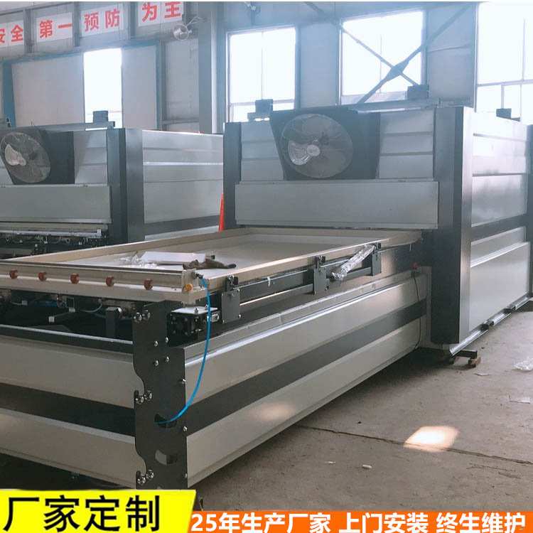 新款红外加热高低压自动裁膜真空吸塑机 PLC触摸屏格栅板覆膜机