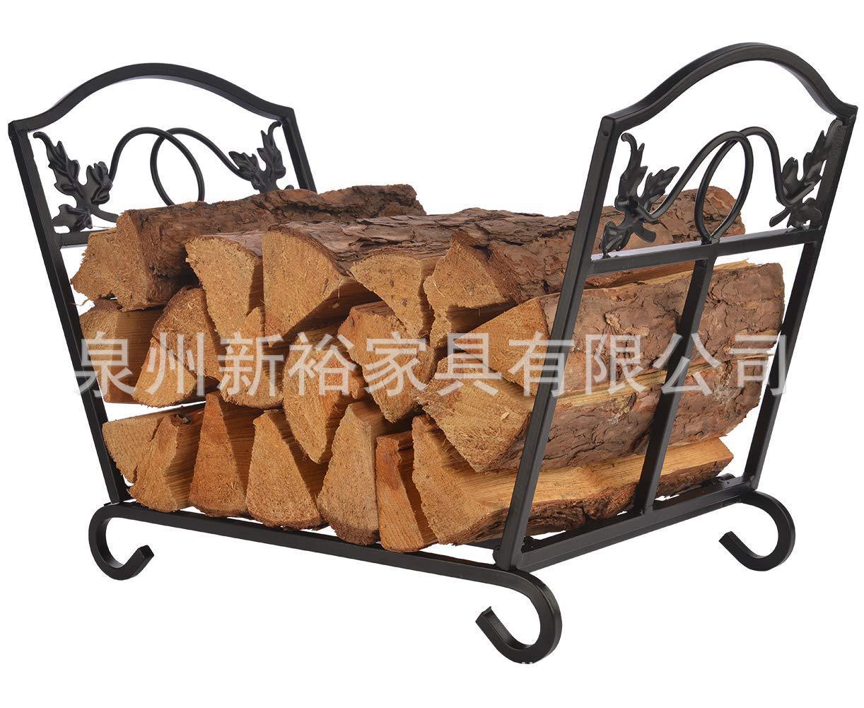 铁制小型金属铁艺置物篮 壁炉配套工具 木头存放架 火柴收纳架