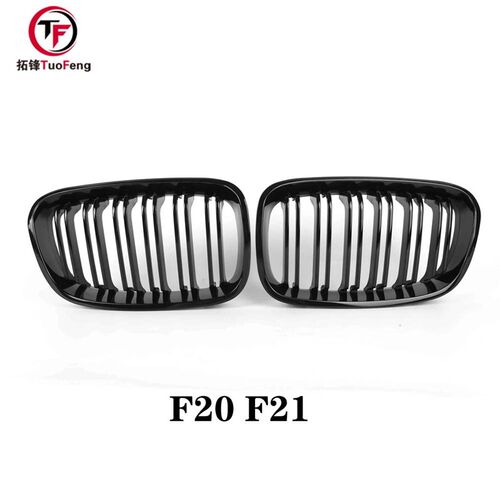 适用于宝马F20 F22 F30 F32 Fz33 F36 F10 G30 E60双线亮黑中网