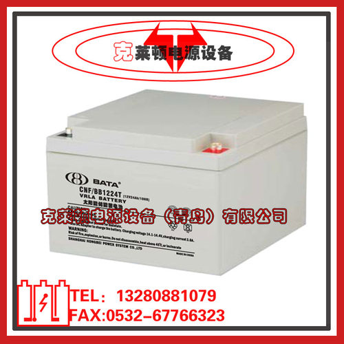鸿贝BATA蓄电池CNF/CC1224T能源设备太阳能12V24AH蓄电池