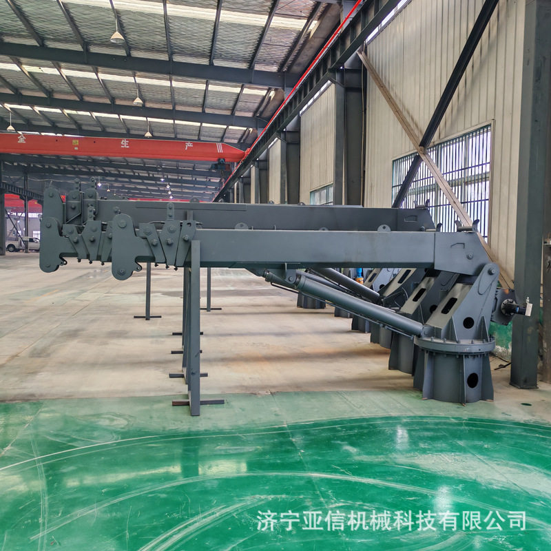 小型船吊 随船出海固定船用起重机 8吨甲板液压船舶用吊机