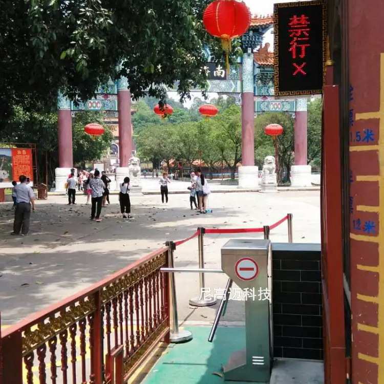 成品不锈钢三辊闸立式旋转滚扎通道门超市禁行器无人执守进出挡门
