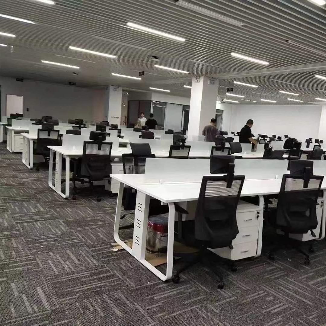 北京办公家具板式办公桌双人工作位卡座4人位员工桌