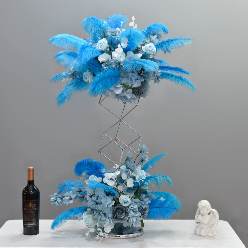 羽毛桌花仿真花摆件酒店酒吧ktv娱乐场所包厢桌面装饰布置摆台花